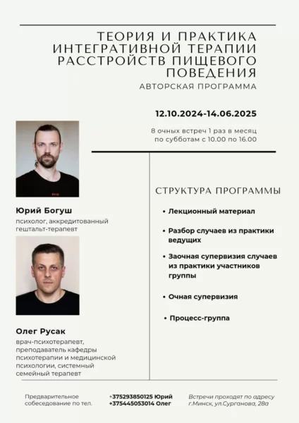 Теория и практика интегративной терапии РПП